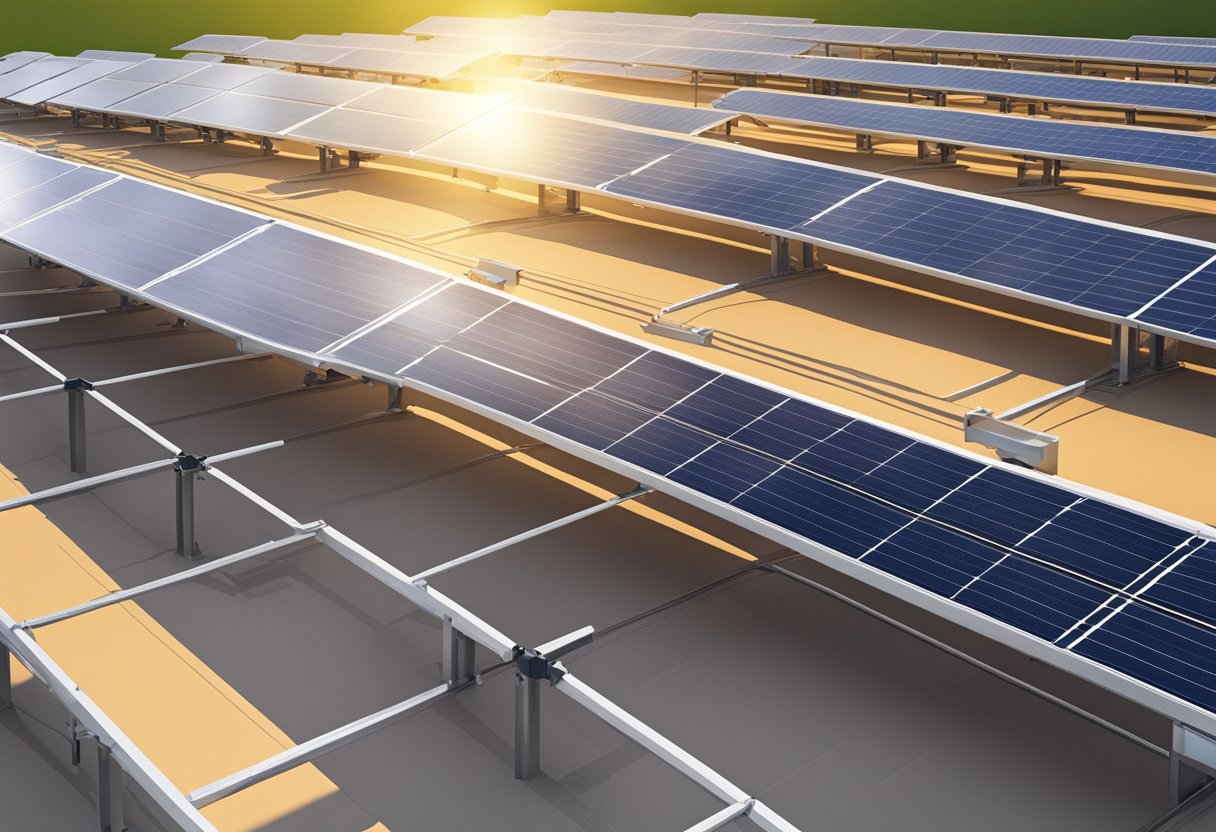The aluminum frame of a solar panel reflects sunlight, providing structural support and durability, making it an essential component for efficient energy production