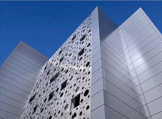 alucobond aluminum perforated wall cladding panel